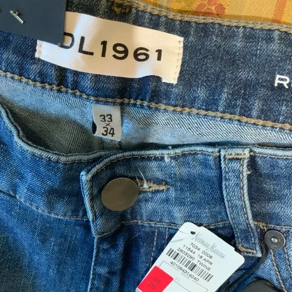 Russell Athletic Blue Straight Jeans Classic Design